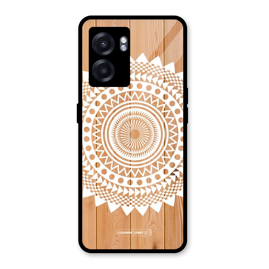 Mandala Design Glass Back Case for Realme Narzo 50 5G