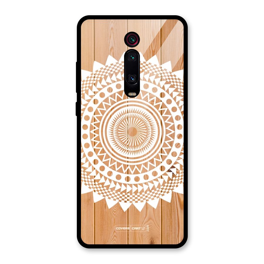 Mandala Design Glass Back Case for Redmi K20