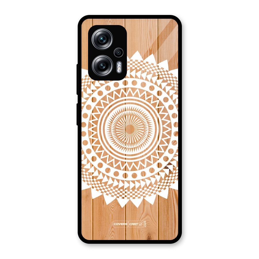 Mandala Design Glass Back Case for Redmi K50i