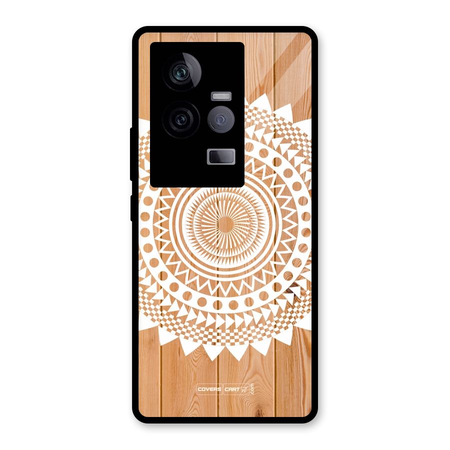 Mandala Design Glass Back Case for Vivo iQOO 11 5G