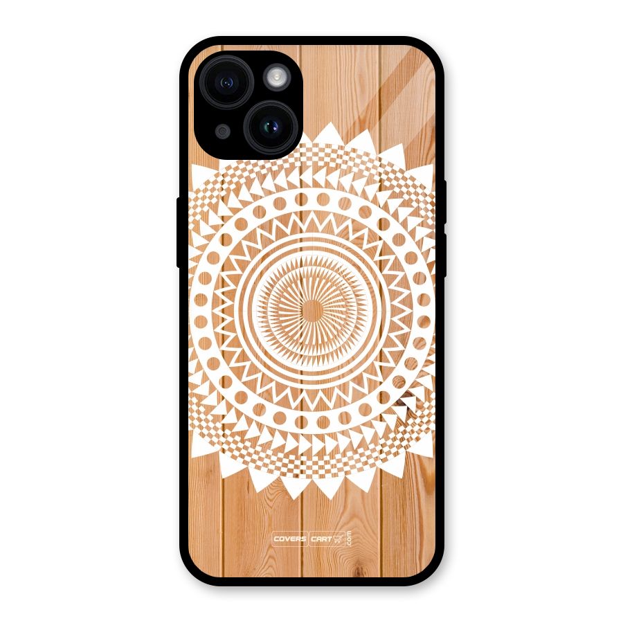 Mandala Design Glass Back Case for iPhone 14