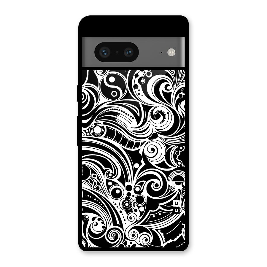 Maori Art Design Abstract Glass Back Case for Google Pixel 7