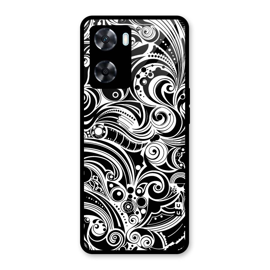 Maori Art Design Abstract Glass Back Case for Oppo A77