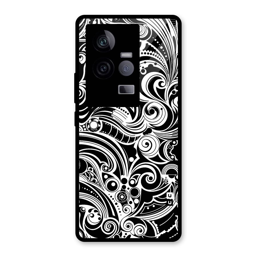 Maori Art Design Abstract Glass Back Case for Vivo iQOO 11 5G