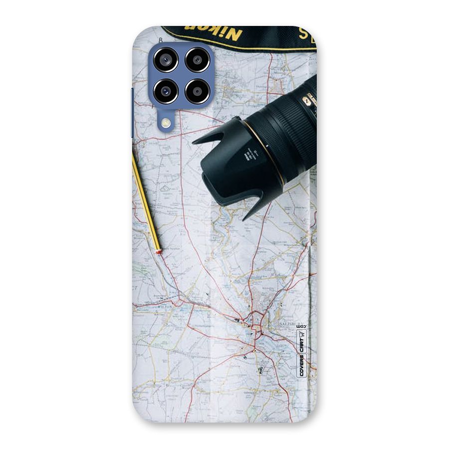 Map And Camera Back Case for Galaxy M53 5G
