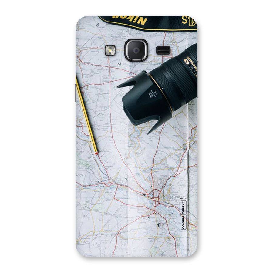 Map And Camera Back Case for Galaxy On7 2015