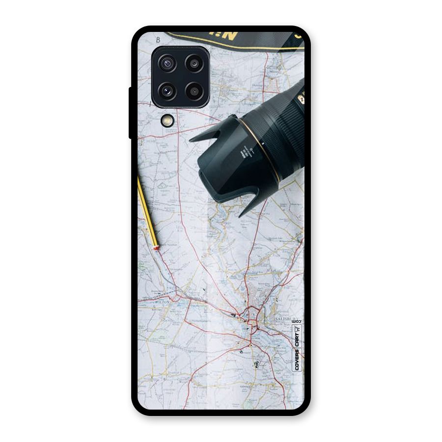 Map And Camera Glass Back Case for Galaxy M32