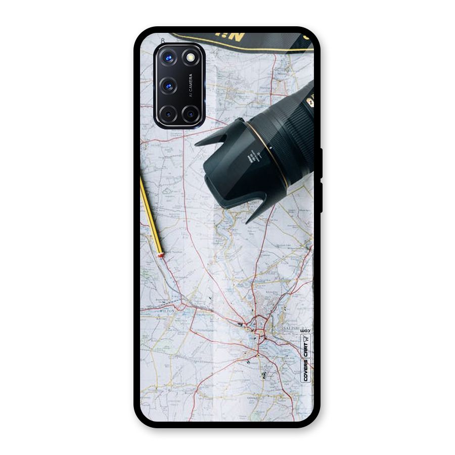 Map And Camera Glass Back Case for Oppo A52