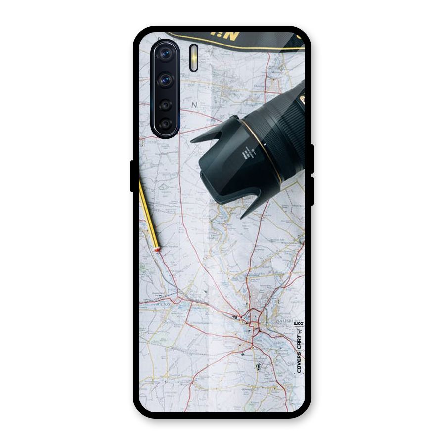 Map And Camera Glass Back Case for Oppo F15