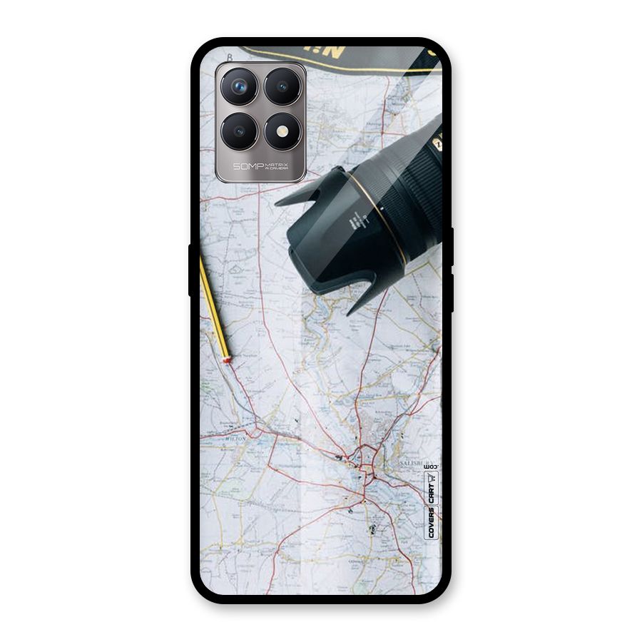 Map And Camera Glass Back Case for Realme Narzo 50