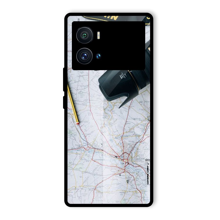 Map And Camera Glass Back Case for Vivo iQOO 9 Pro