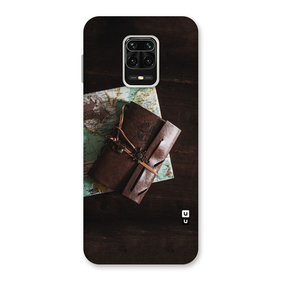 Map Journal Back Case for Redmi Note 9 Pro