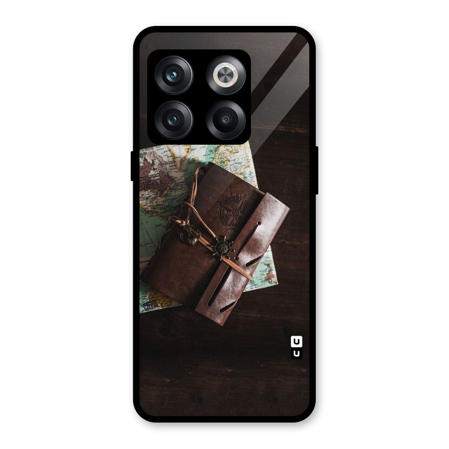 Map Journal Glass Back Case for OnePlus 10T