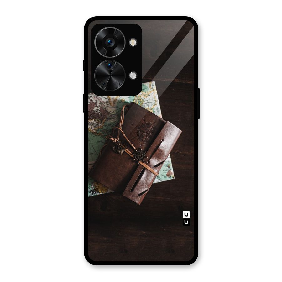 Map Journal Glass Back Case for OnePlus Nord 2T