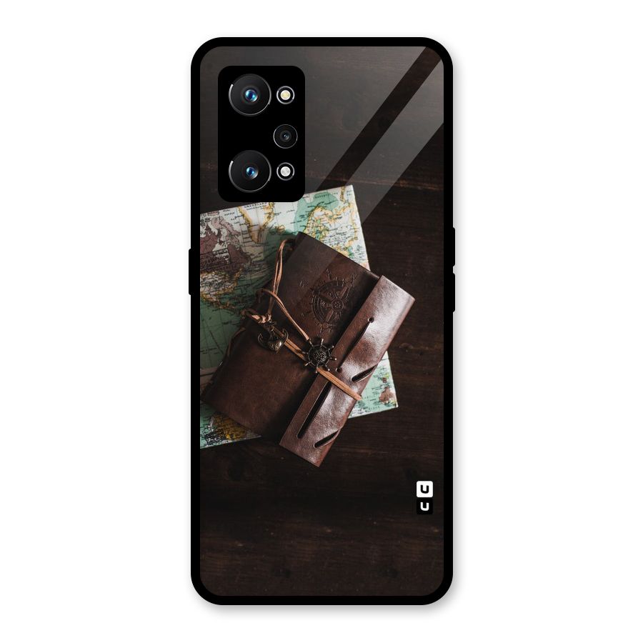 Map Journal Glass Back Case for Realme GT Neo 3T