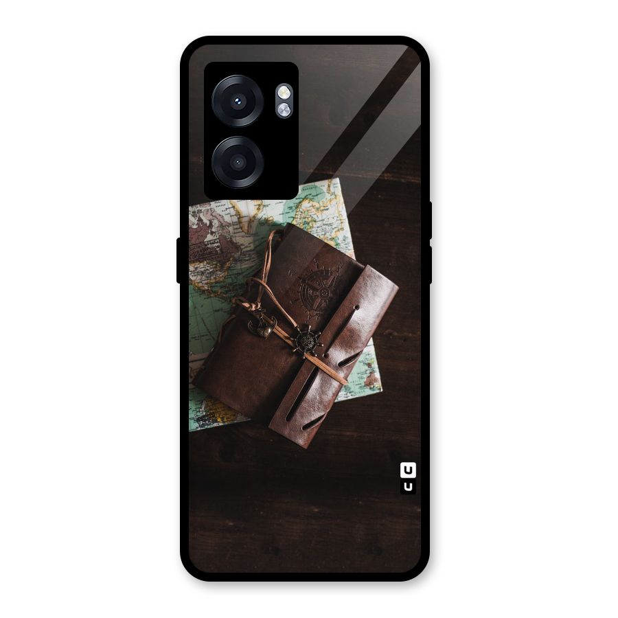 Map Journal Glass Back Case for Realme Narzo 50 5G