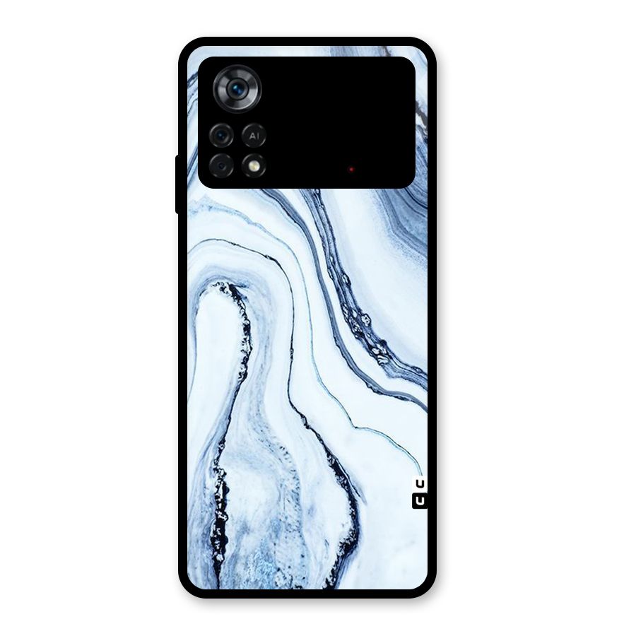Marble Awesome Glass Back Case for Poco X4 Pro 5G