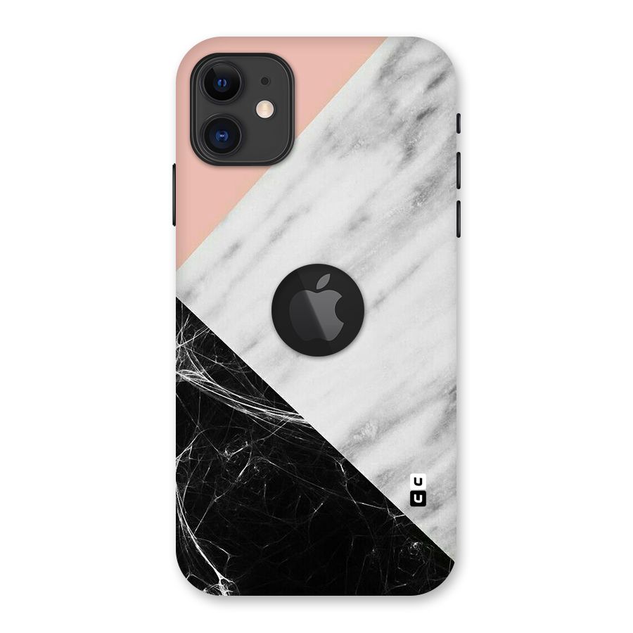 Marble Cuts Back Case for iPhone 11 Logo Cut