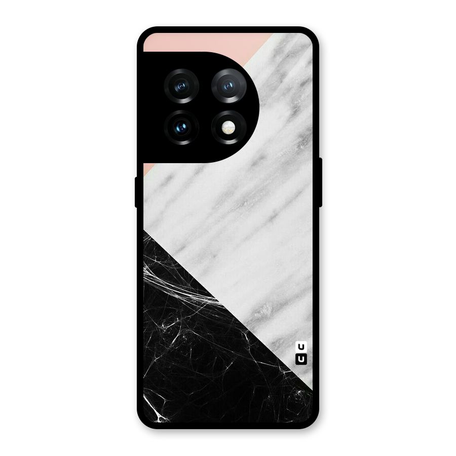 Marble Cuts Glass Back Case for OnePlus 11