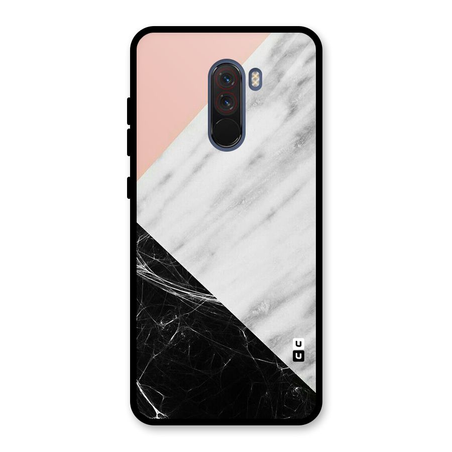 Marble Cuts Glass Back Case for Poco F1