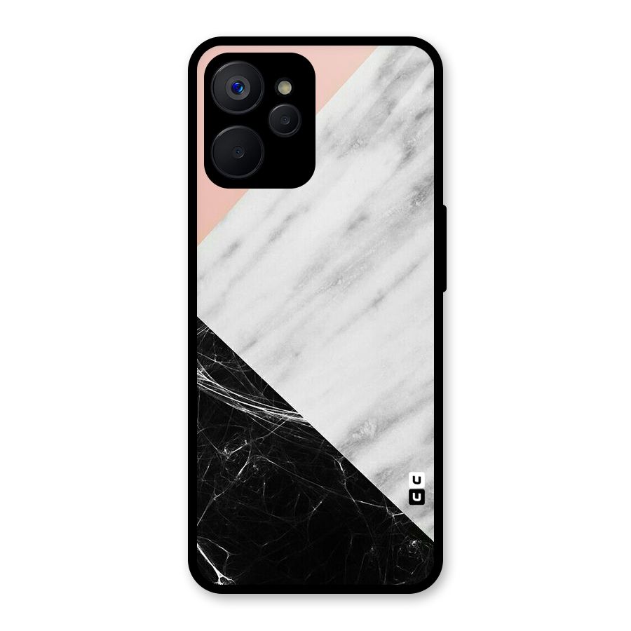 Marble Cuts Glass Back Case for Realme 9i 5G