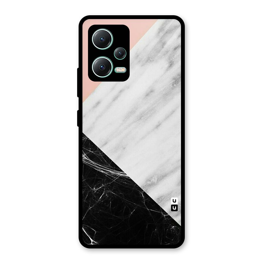 Marble Cuts Glass Back Case for Redmi Note 12 5G