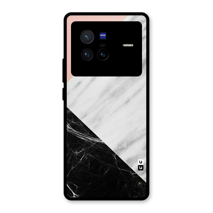 Marble Cuts Glass Back Case for Vivo X80