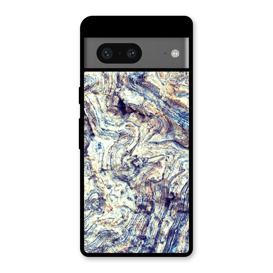 Marble Pattern Glass Back Case for Google Pixel 7