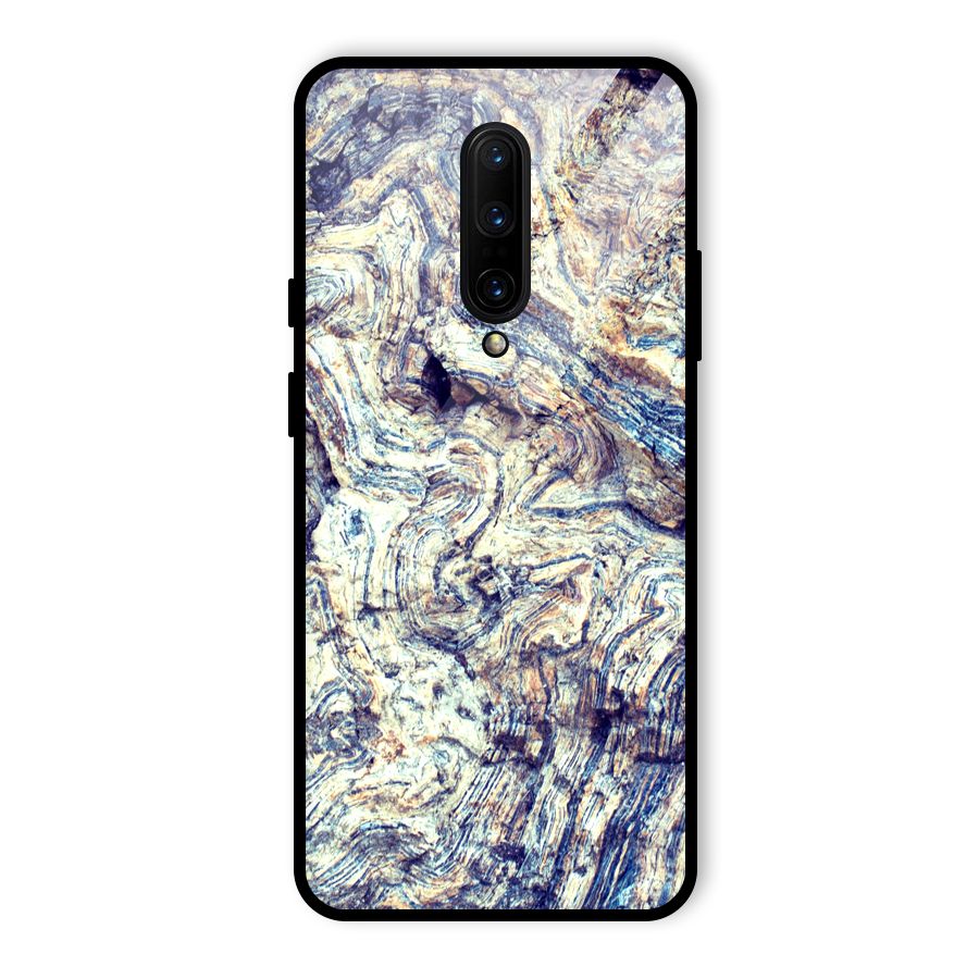 Marble Pattern Glass Back Case for OnePlus 7 Pro