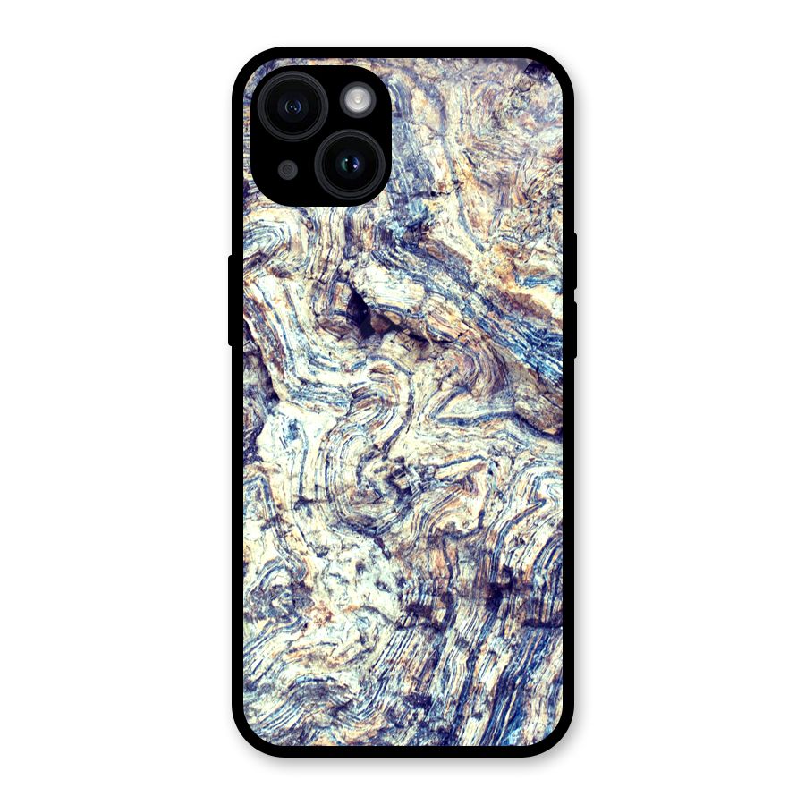 Marble Pattern Glass Back Case for iPhone 14