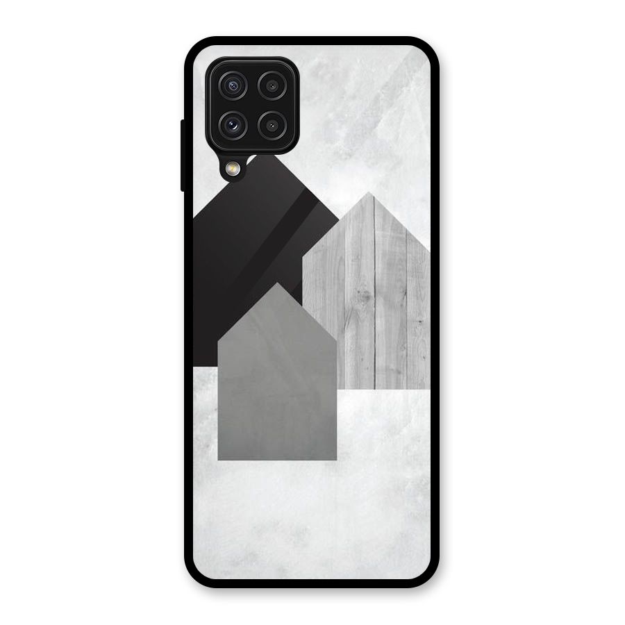 Marble Poster Glass Back Case for Galaxy A22 4G