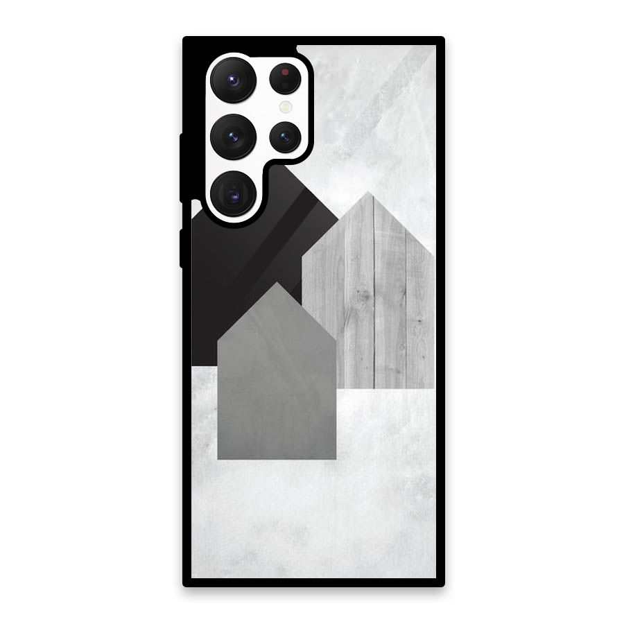 Marble Poster Glass Back Case for Galaxy S22 Ultra 5G