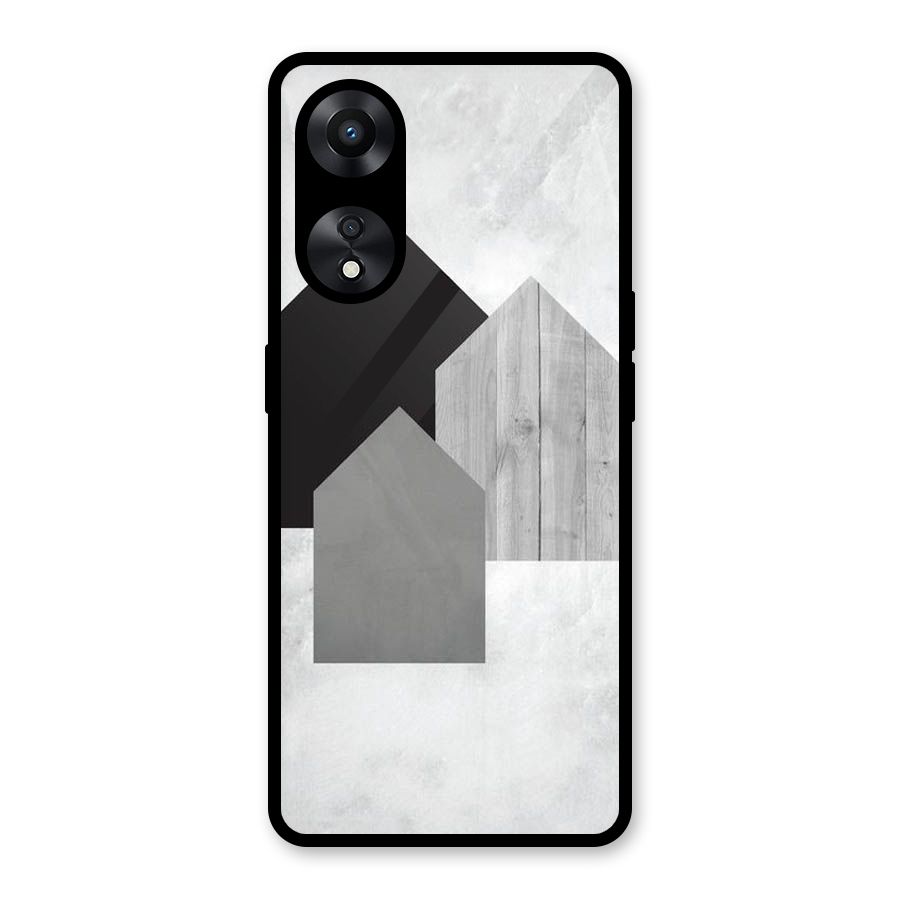 Marble Poster Glass Back Case for Oppo A78