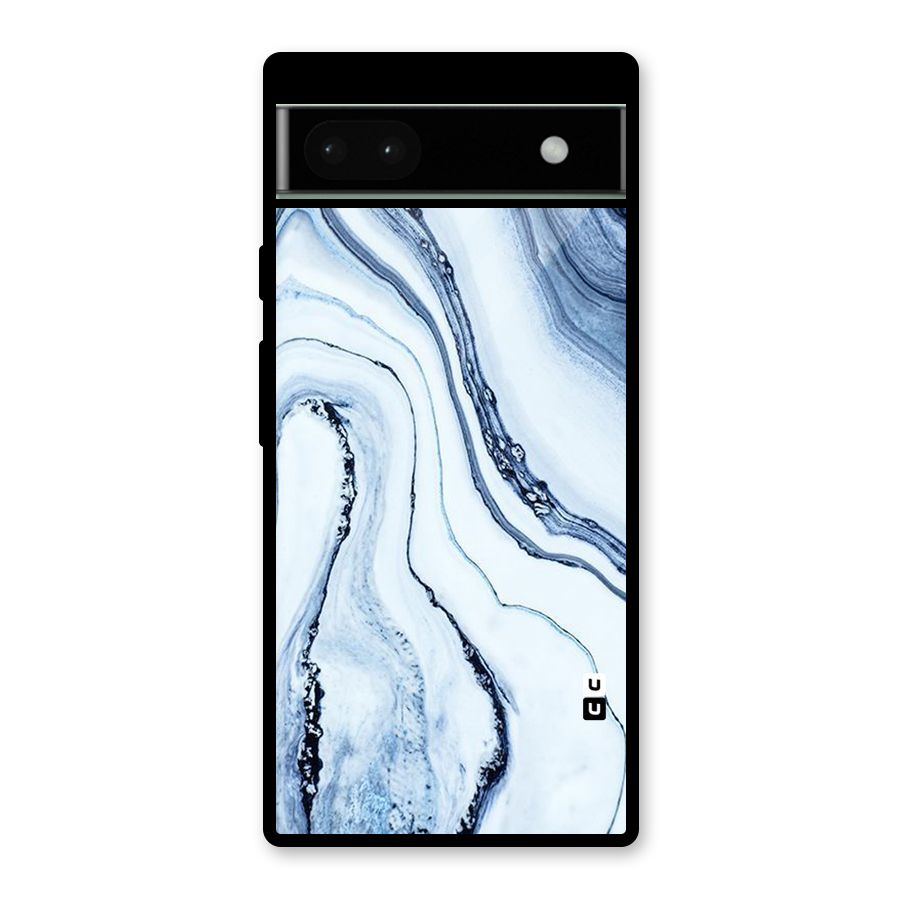 Marble Style (Printed) Glass Back Case for Google Pixel 6a