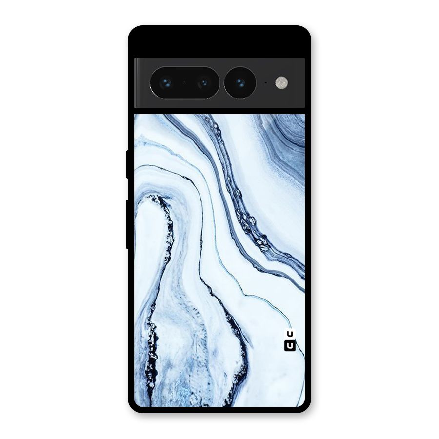 Marble Style (Printed) Glass Back Case for Google Pixel 7 Pro