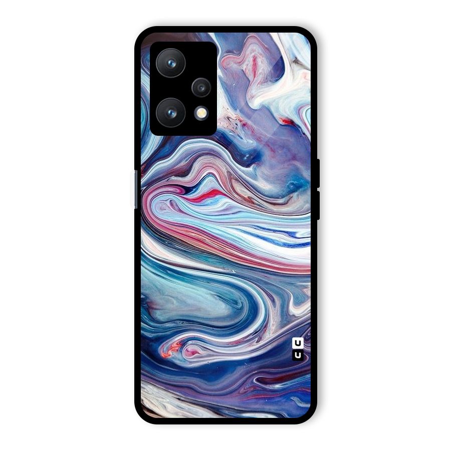 Marble Style Printed Glass Back Case for Realme 9 Pro 5G