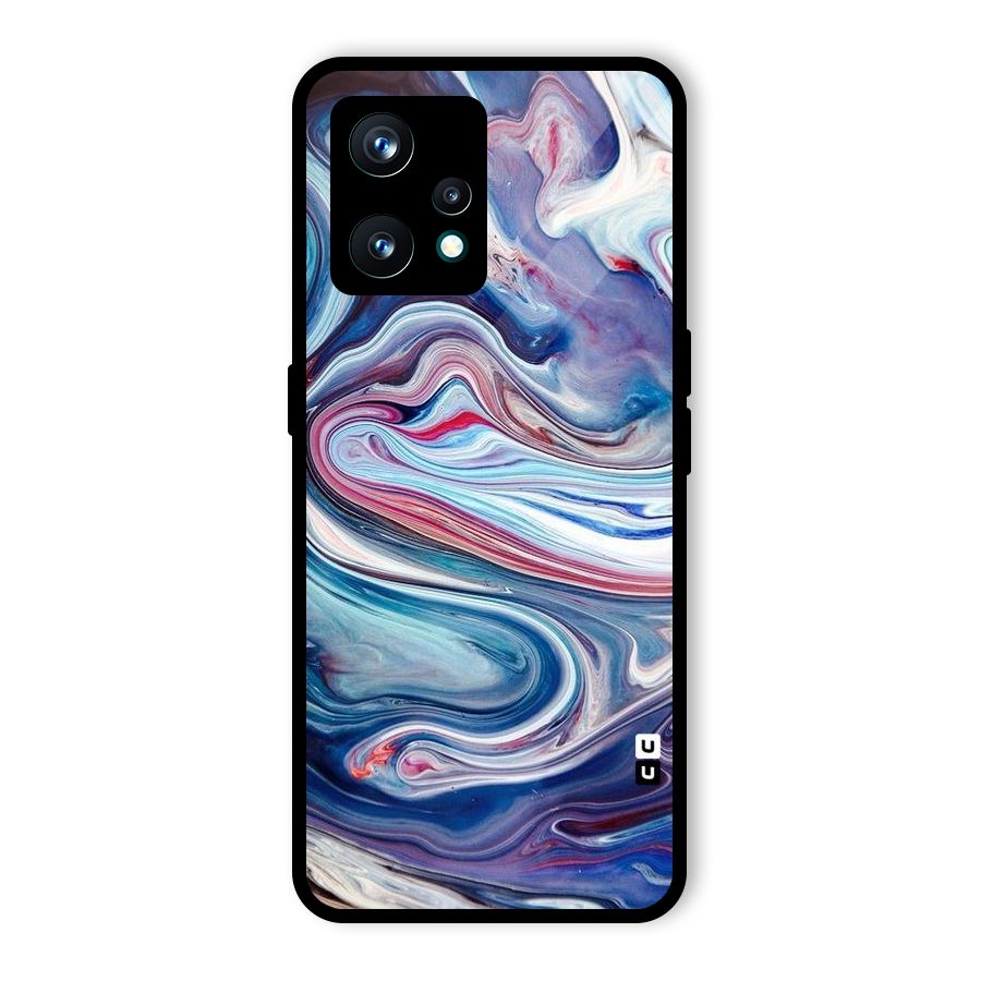 Marble Style Printed Glass Back Case for Realme 9 Pro Plus 5G