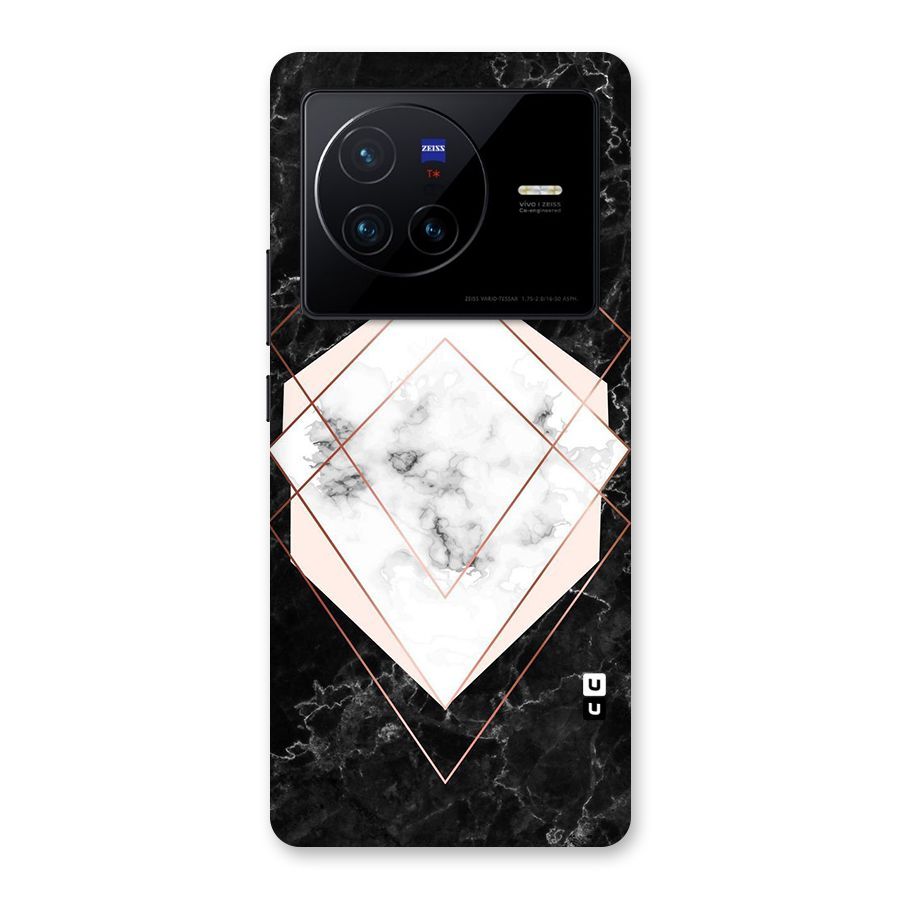 Marble Texture Print Back Case for Vivo X80