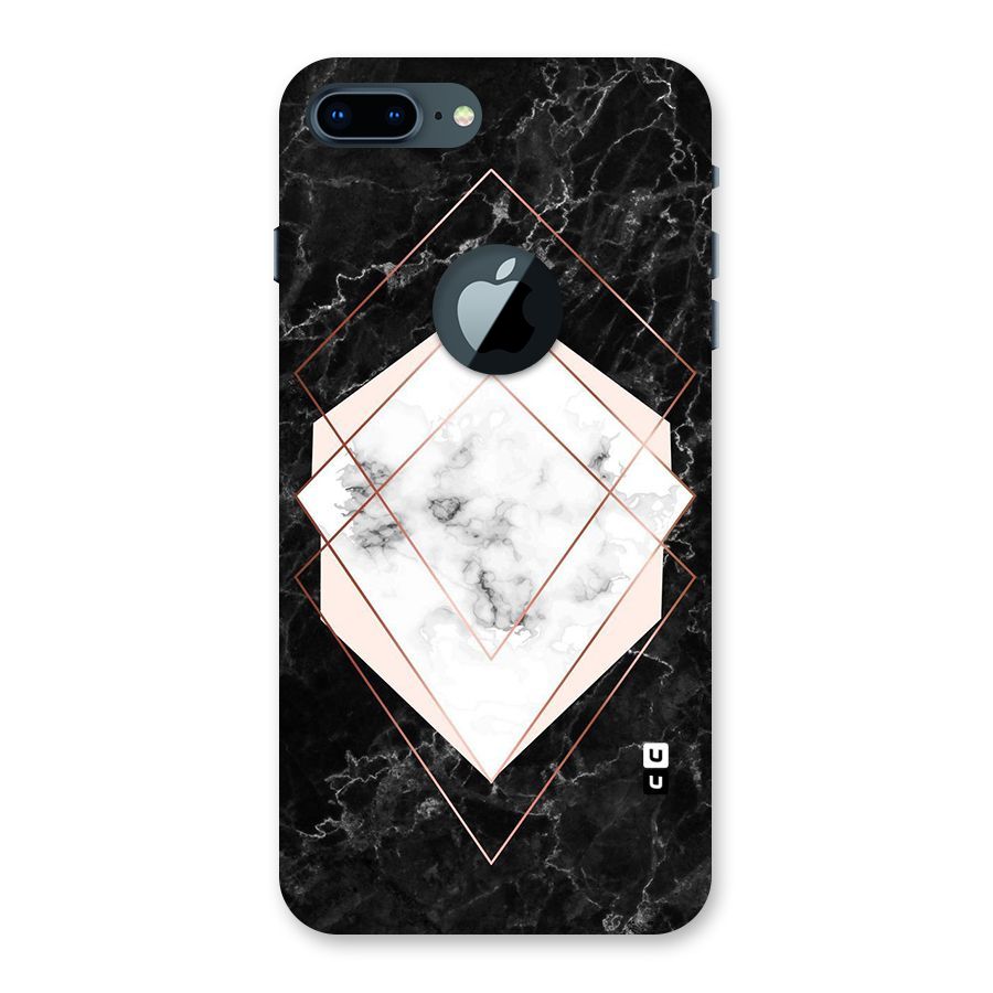 Marble Texture Print Back Case for iPhone 7 Plus Logo Cut