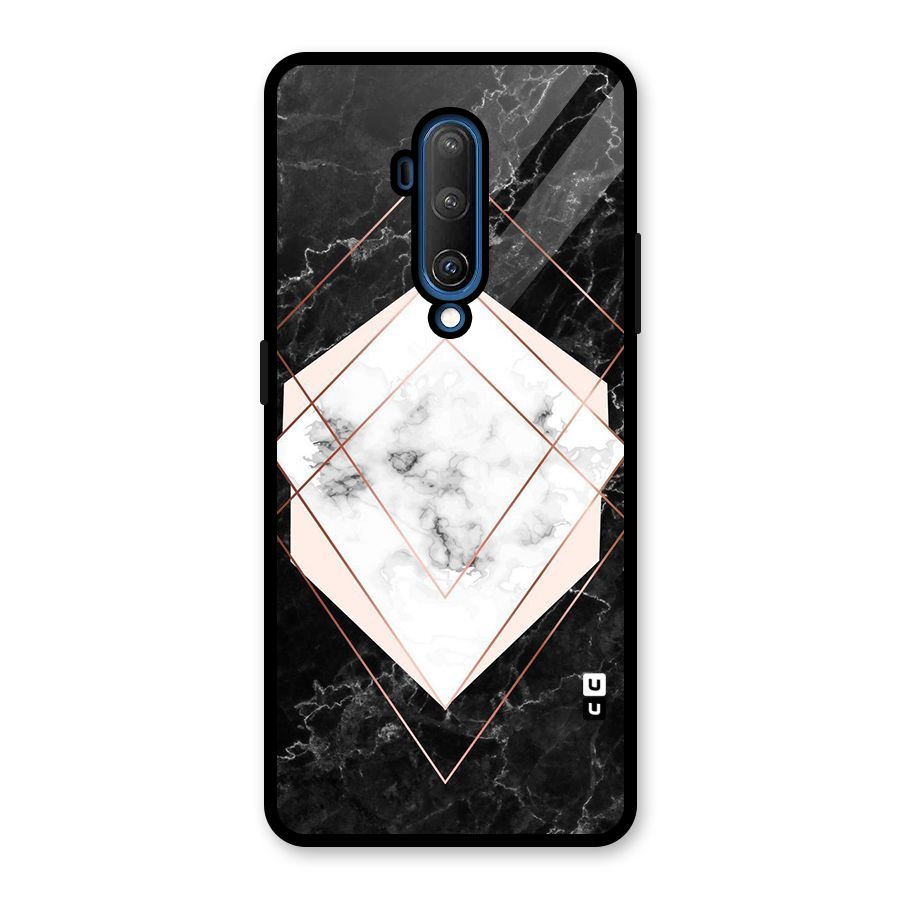 Marble Texture Print Glass Back Case for OnePlus 7T Pro