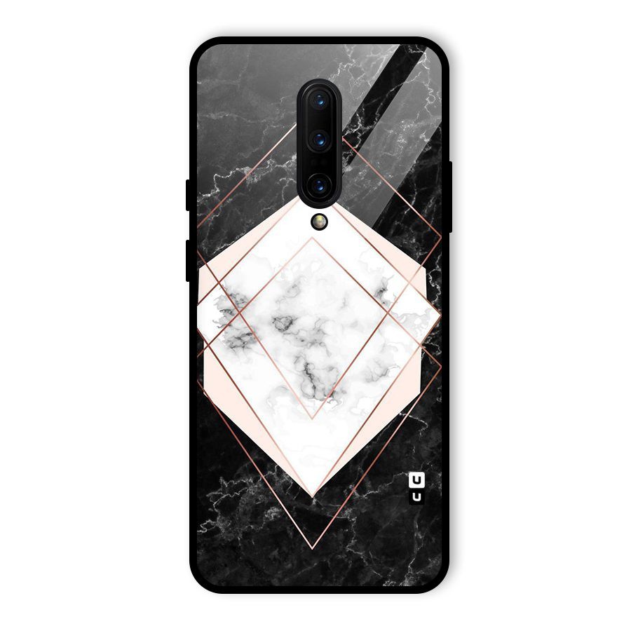 Marble Texture Print Glass Back Case for OnePlus 7 Pro