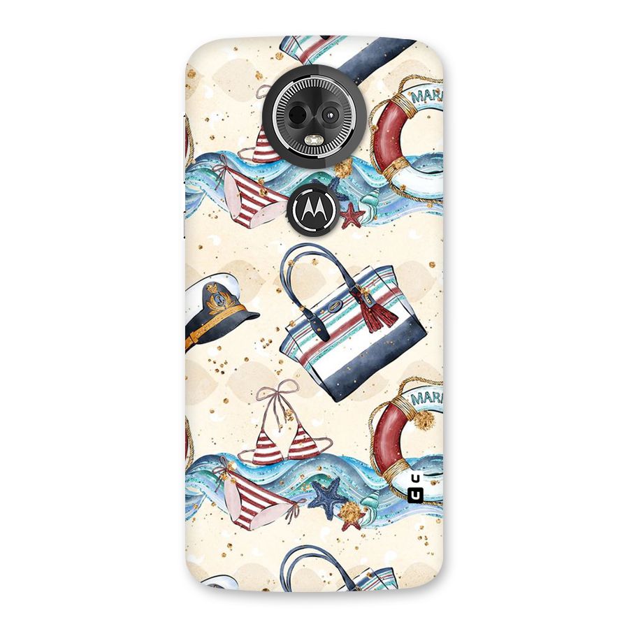 Marine Bag Design Back Case for Moto E5 Plus
