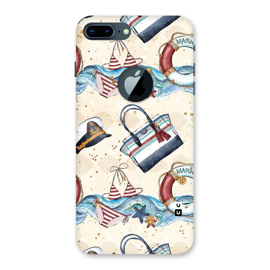 Marine Bag Design Back Case for iPhone 7 Plus Logo Cut