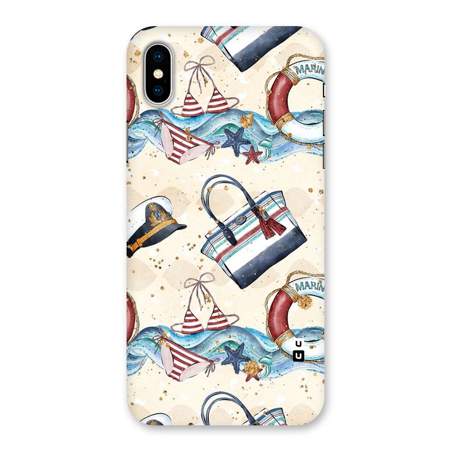 Marine Bag Design Back Case for iPhone XS