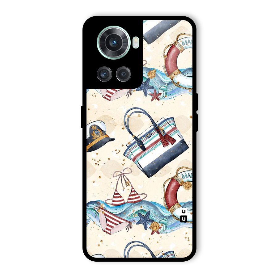 Marine Bag Design Glass Back Case for OnePlus 10R