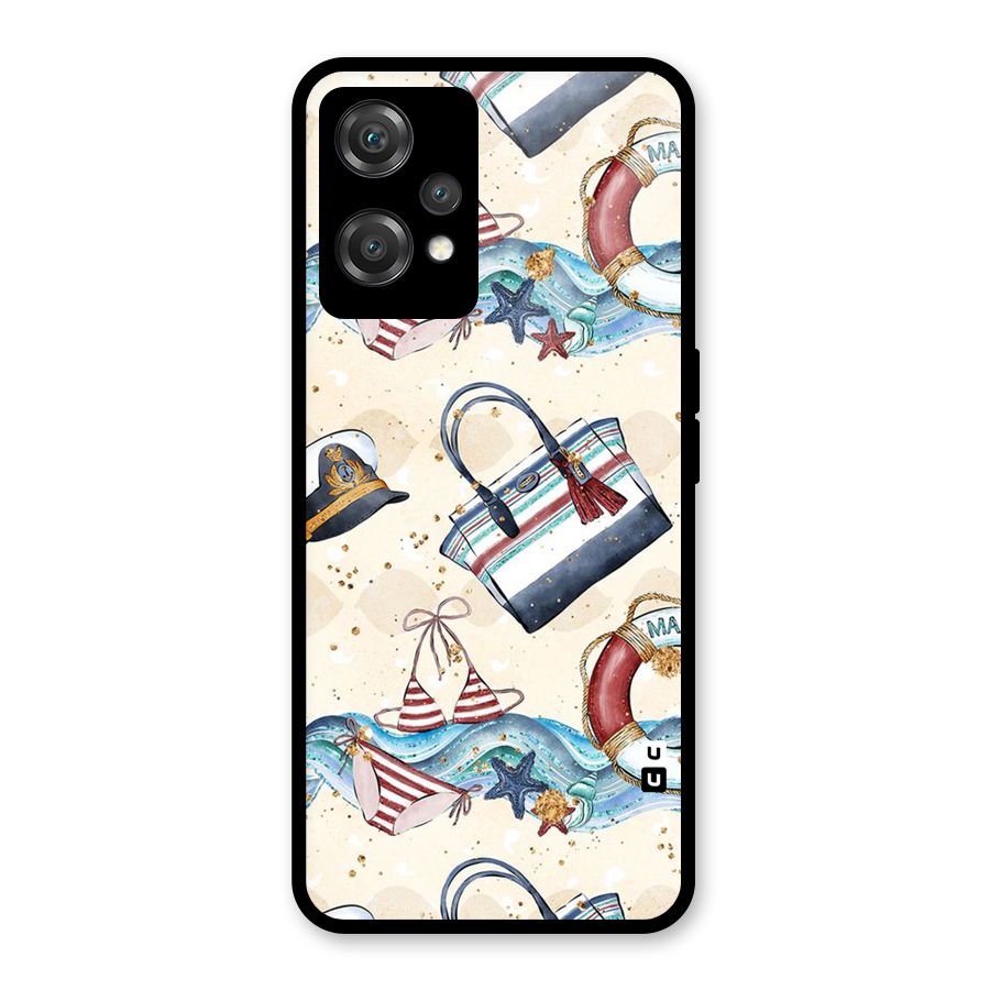 Marine Bag Design Glass Back Case for OnePlus Nord CE 2 Lite 5G