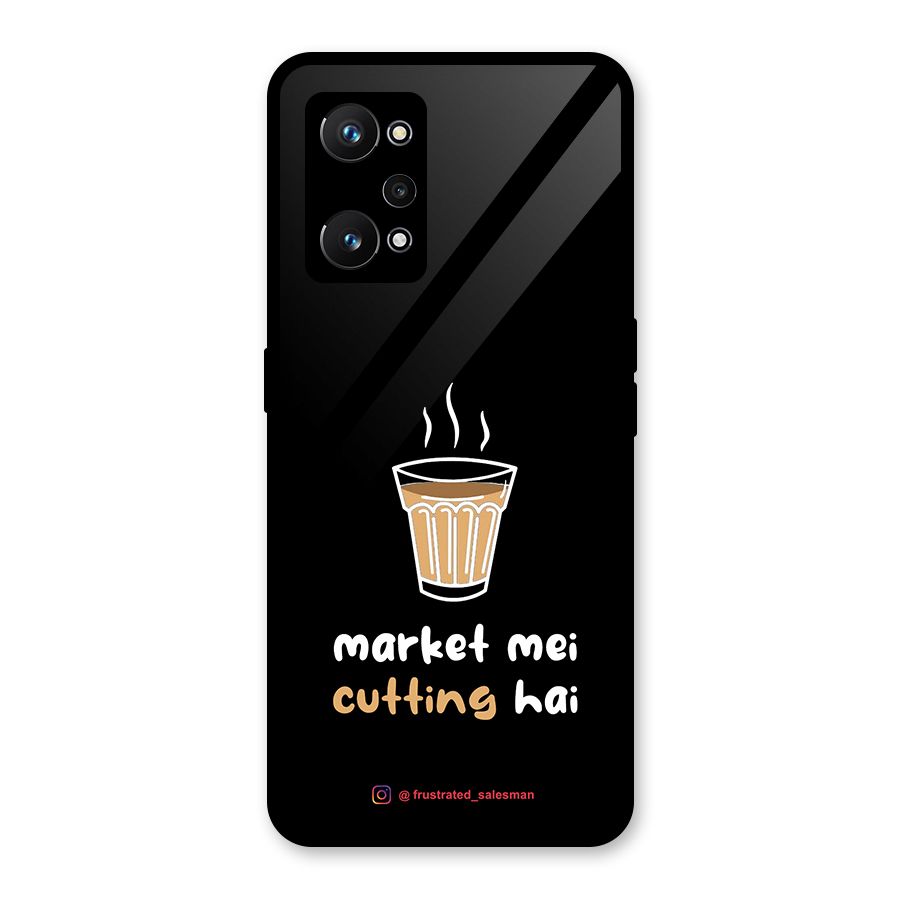 Market Mei Cutting Hai Black Glass Back Case for Realme GT Neo 3T