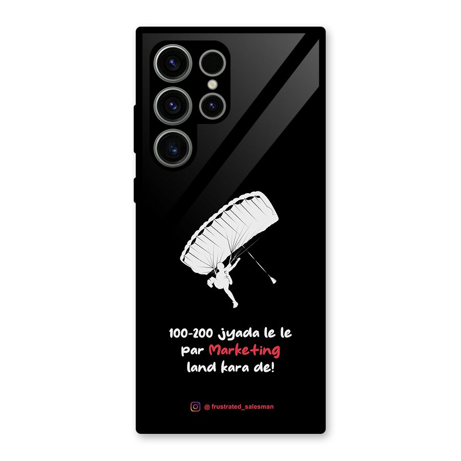 Marketing Land Kara De Black Glass Back Case for Galaxy S23 Ultra