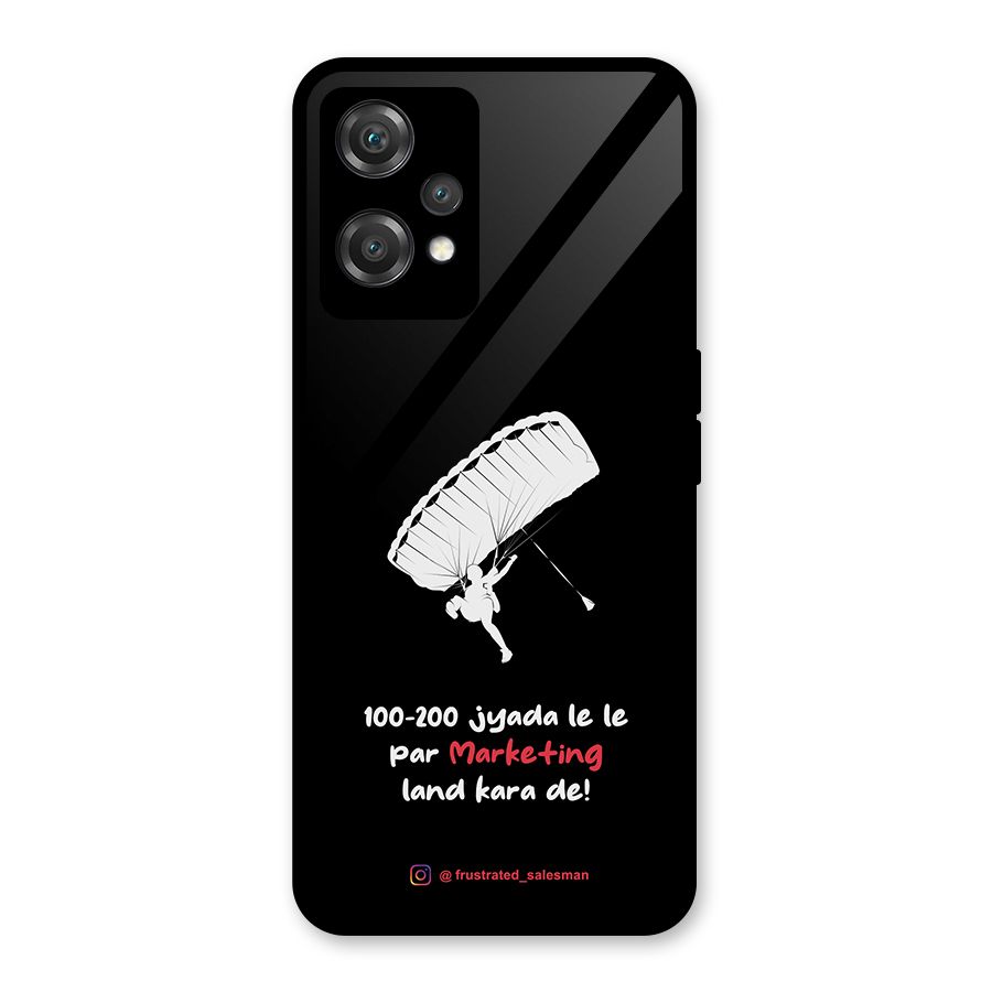 Marketing Land Kara De Black Glass Back Case for OnePlus Nord CE 2 Lite 5G
