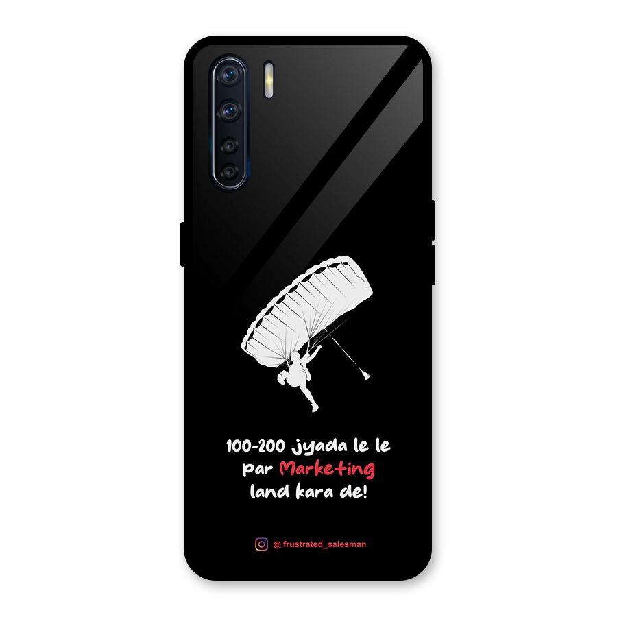 Marketing Land Kara De Black Glass Back Case for Oppo F15